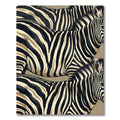 Bold Cream and Black Zebra Stripe Rug