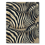 Bold Cream and Black Zebra Stripe Rug