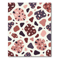 Terrazzo Dusty Rose Abstract Organic Shape Rug