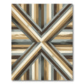 Earthy Tones Geometric Stripe Chevron Rug