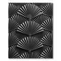 Monochromatic Gray Fanning Ribbons Rug