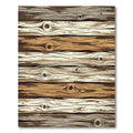 Rustic Wooden Grain Horizontal Texture Rug