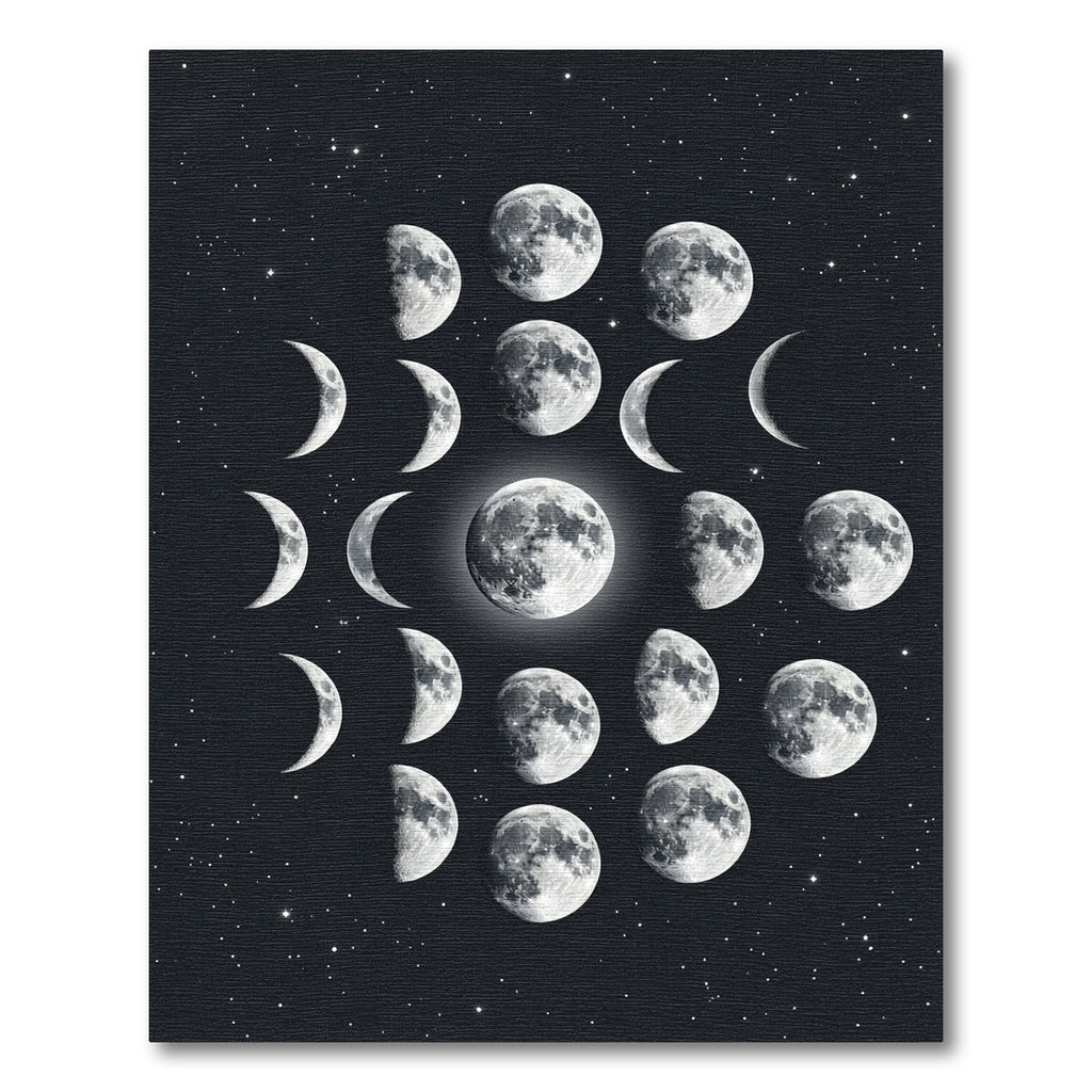 Celestial Lunar Cycle Starry Sky Rug