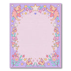 Whimsical Pink Gold Fish Star Flora Rug