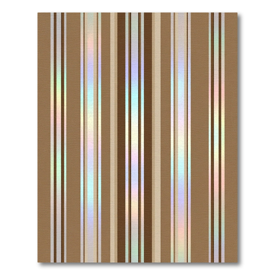 Earthy Rainbow Vertical Stripe Rug