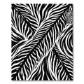 Monochromatic Bold Zebra Stripes Rug