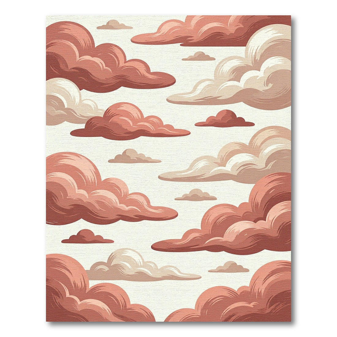 Dreamy Clay Toned Fluffy Cloud Layers Rug