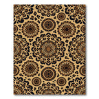Animal Print Geometric Mandala Medallion Rug