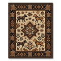 Earthy Dog Turtle Medallion Native Rug