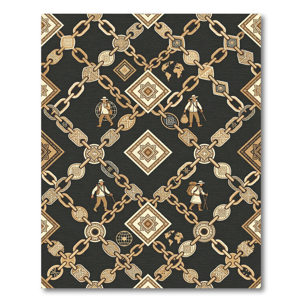 Global Explorer Chain Medallion Rug