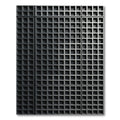Charcoal Modern Monochromatic Grid Rug