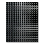 Charcoal Modern Monochromatic Grid Rug