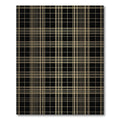 Black Gold Thin Line Lattice Rug