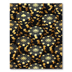 Black and Gold Spades Poker Chip Rug
