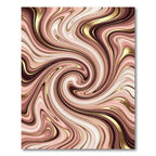Rose Gold Swirl Marble Texture Rug