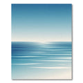 Minimalist Blue Abstract Seascape Gradient Rug