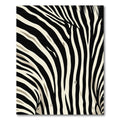 Bold Black Cream Zebra Strips Rug