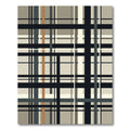 Modern Plaid Tartan in Neutral Tones Rug