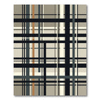 Modern Plaid Tartan in Neutral Tones Rug