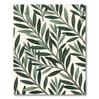 Deep Green Olive Branch Foliage Rug