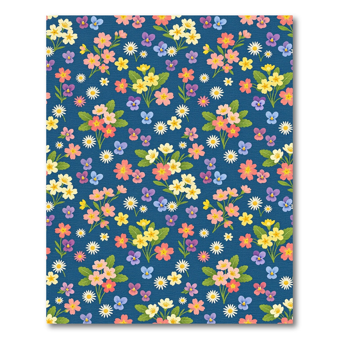 Vibrant Multicolored Floral Meadow Rug