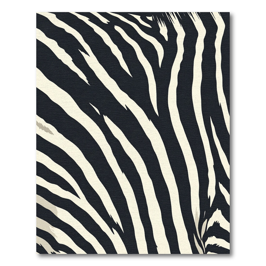 Sharp Monochrome Streak Pattern Rug