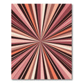 Retro Sunburst Pink Tan Lines Rug