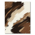 Abstract Earth Tone Brush Stroke Rug