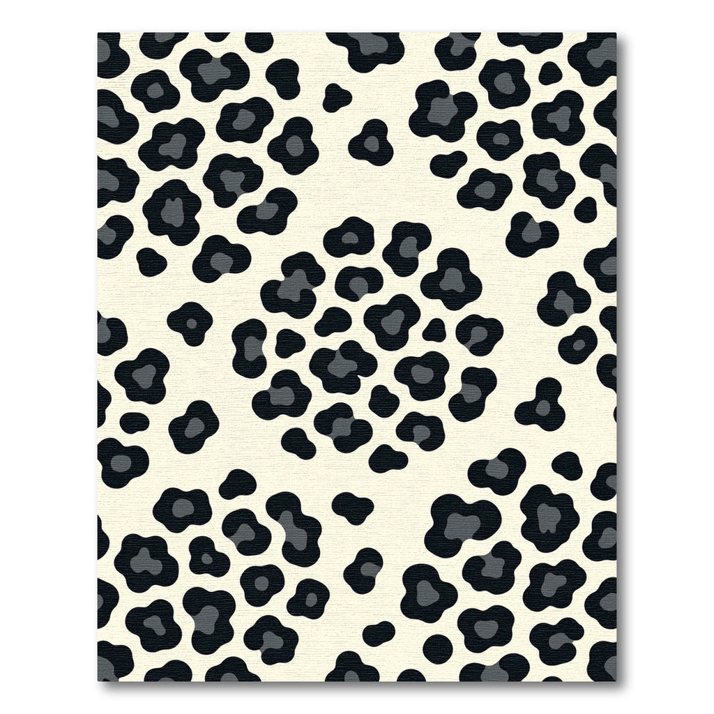 Modern Monochrome Leopard Spot Area Rug
