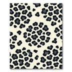 Modern Monochrome Leopard Spot Area Rug