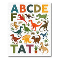 Colorful Dinosaur Alphabet Adventure Rug