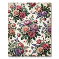 Romantic Pastel Rose Floral Bouquet Rug