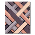 Modern Geometric Interlocking Bands Rug