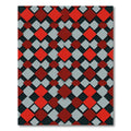 Three Tone Diamond Interlock Rug