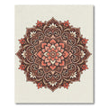 Coral Mandala Floral Ornamental Rug