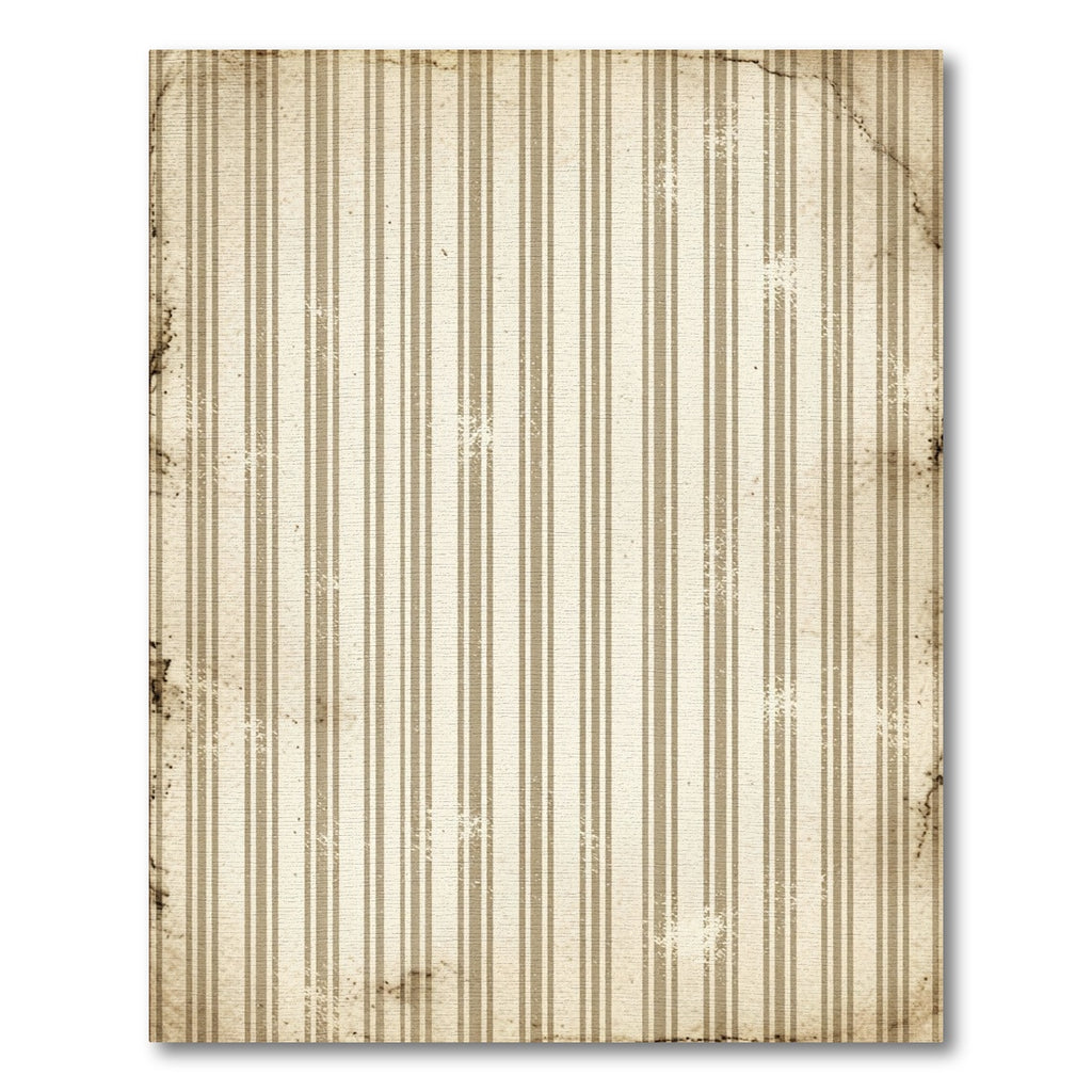 Vintage Distressed Neutral Vertical Stripe Rug
