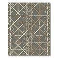 Greige Lattice Entwined Ivy Trellis Rug