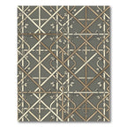 Greige Lattice Entwined Ivy Trellis Rug