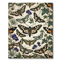 Whimsical Entomological Butterfly Garden Meadow Rug