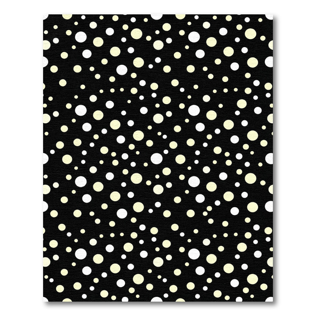 Chic Black Polka Dot Scatter Rug