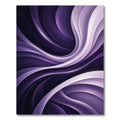 Modern Liquid Purple Abstract Swirl Rug