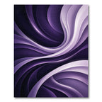 Modern Liquid Purple Abstract Swirl Rug