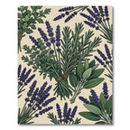Lavender and Rosemary Botanical Garden Rug