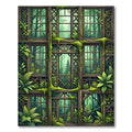 Enchanted Forest Window Pane Trellis Rug