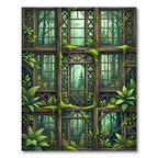 Enchanted Forest Window Pane Trellis Rug
