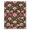 Pink Carnation Garden Floral Whimsical Rug