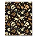 Earthy Tones Organic Blob Scatter Rug