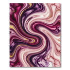 Rich Plum Agate Swirl Gold Rug