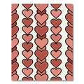 Terracotta Heart Columns Repeat Rug