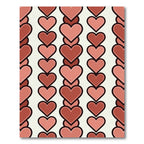 Terracotta Heart Columns Repeat Rug